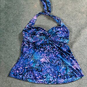 Gorgeous Flowy Jewel Tones Tankini